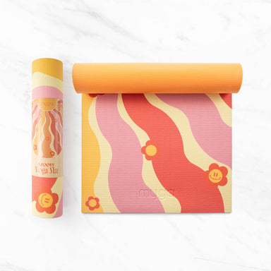 Printed Yoga Mat 6MM - Groovy Myga Eco