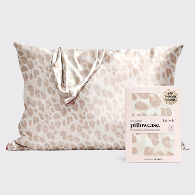 Satin Pillowcase - Leopard KITSCH