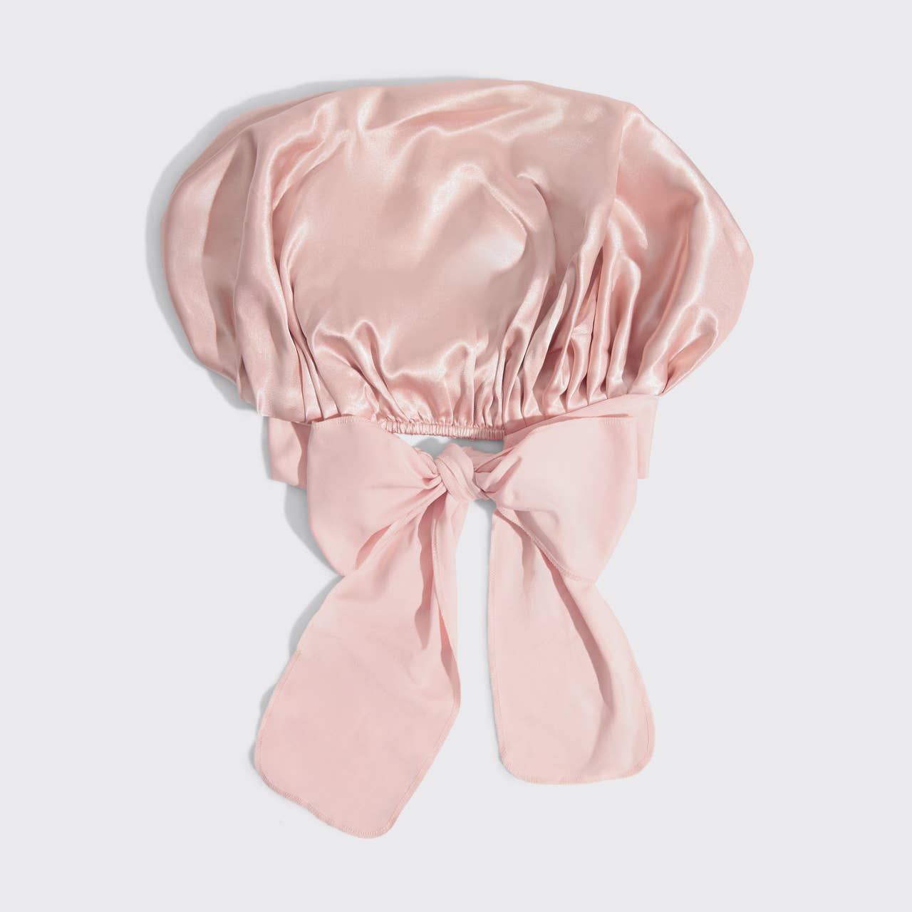 Adjustable Oversized Satin Bonnet- Blush KITSCH