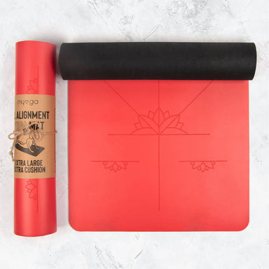 XL Alignment Yoga Mat 6MM - 205CM x 70CM Myga Eco