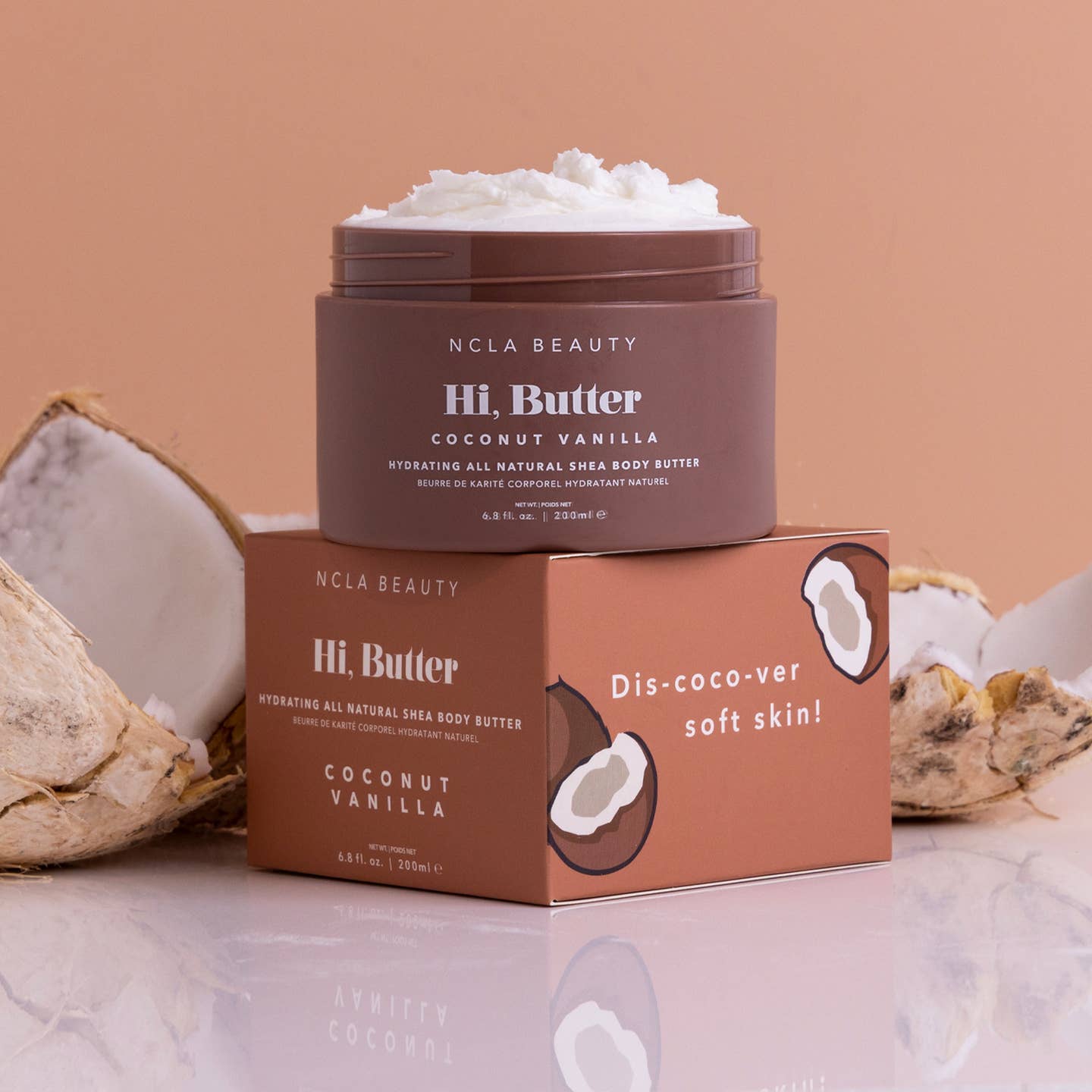 Hi, Butter All Natural Shea Body Butter - Coconut Vanilla NCLA BEAUTY