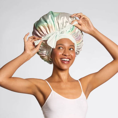 Adjustable Oversized Satin Bonnet- Aura KITSCH