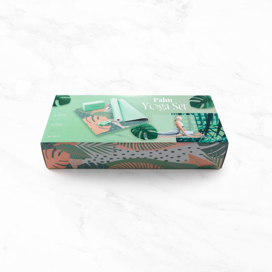 Printed Yoga Starter Kit - Palm Sugarmat
