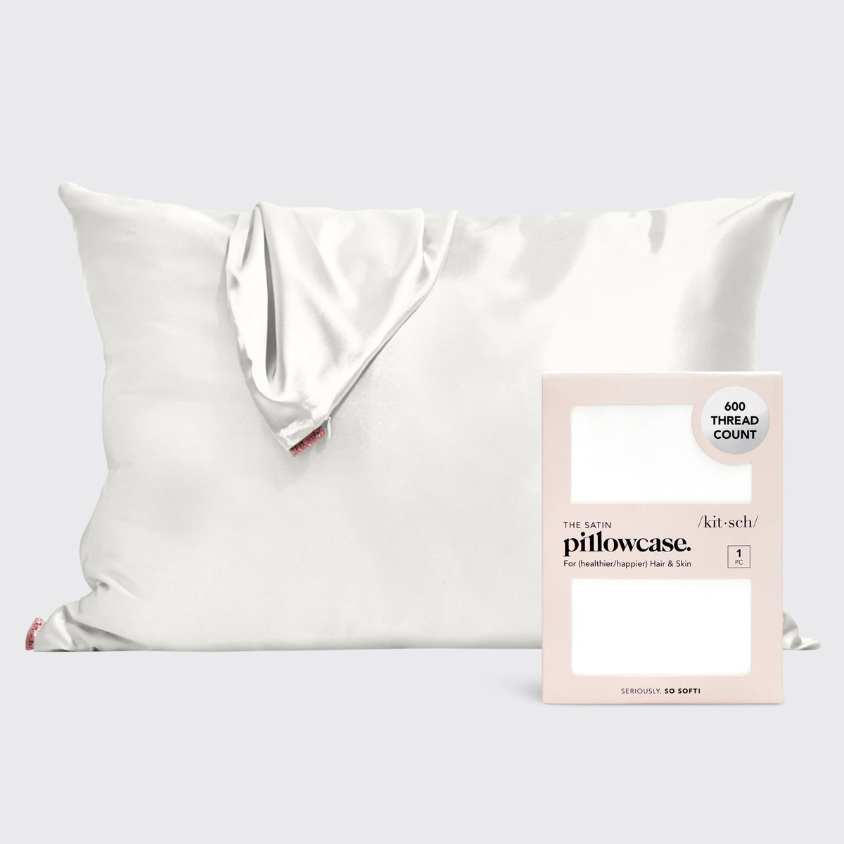 Satin Pillowcase - Ivory KITSCH