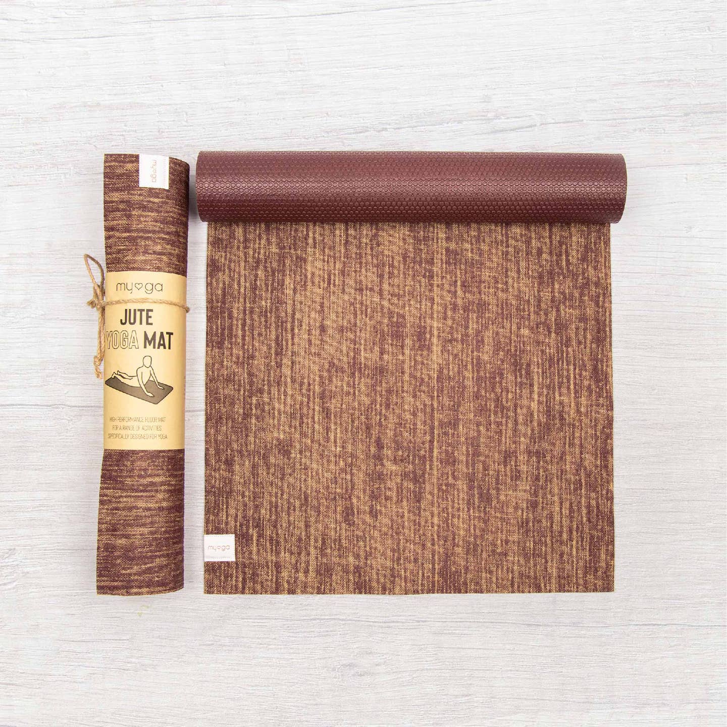 Jute Yoga Mat with Ultra Grip (5MM) Myga Eco