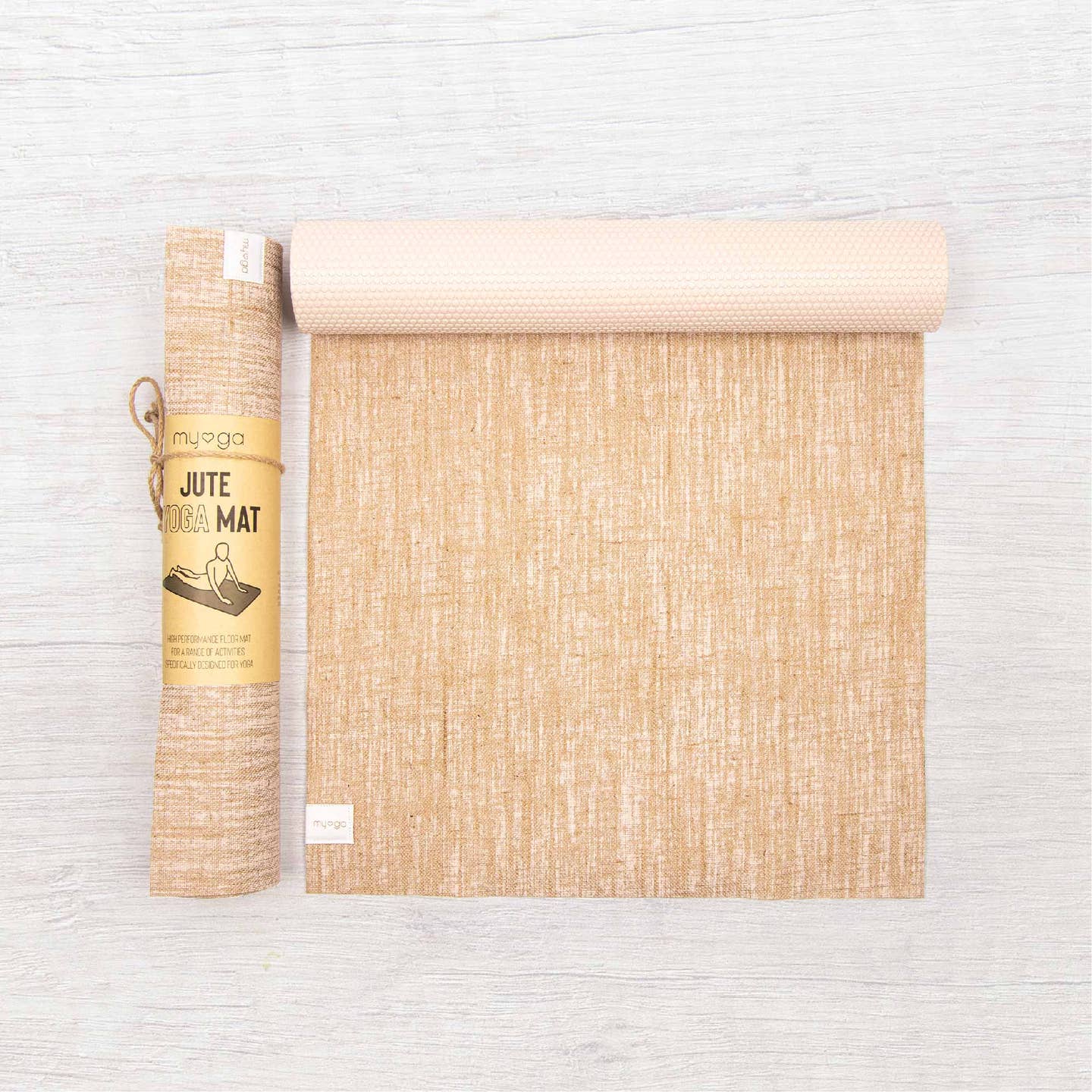 Jute Yoga Mat with Ultra Grip (5MM) Myga Eco