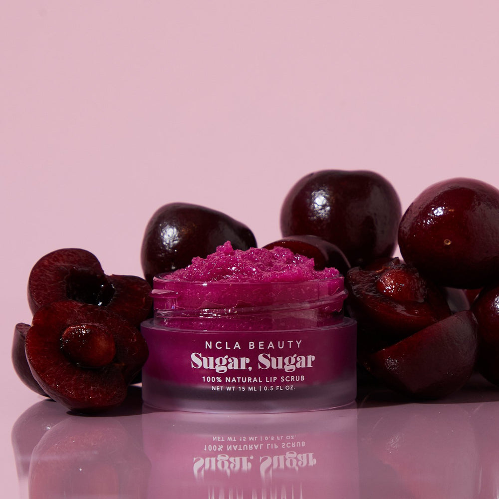 Sugar Sugar Black Cherry Lip Scrub NCLA BEAUTY