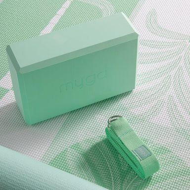 Printed Yoga Starter Kit - Sage Palm Myga Eco