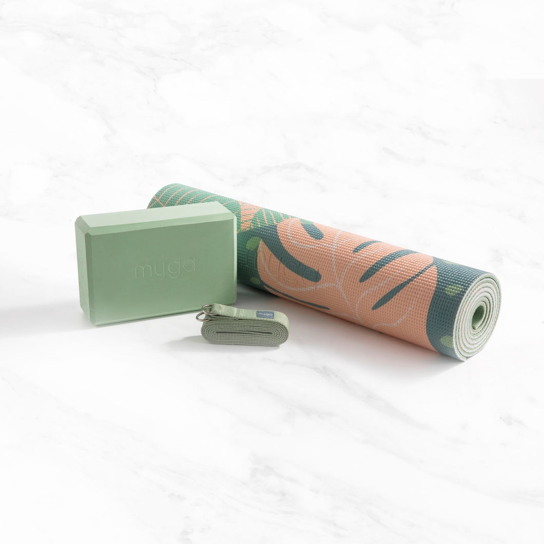 Printed Yoga Starter Kit - Palm Sugarmat