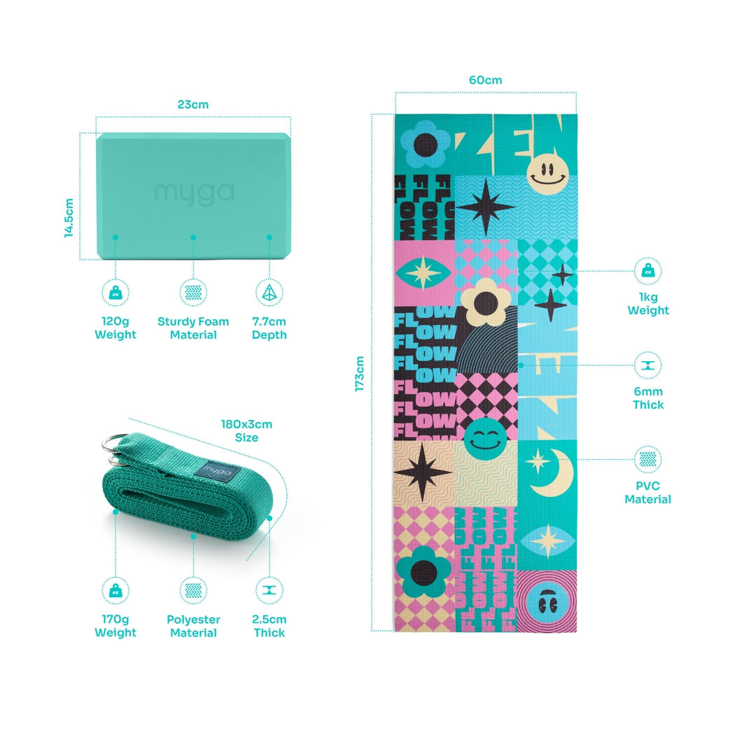Printed Yoga Starter Kit - Spirit Myga Eco