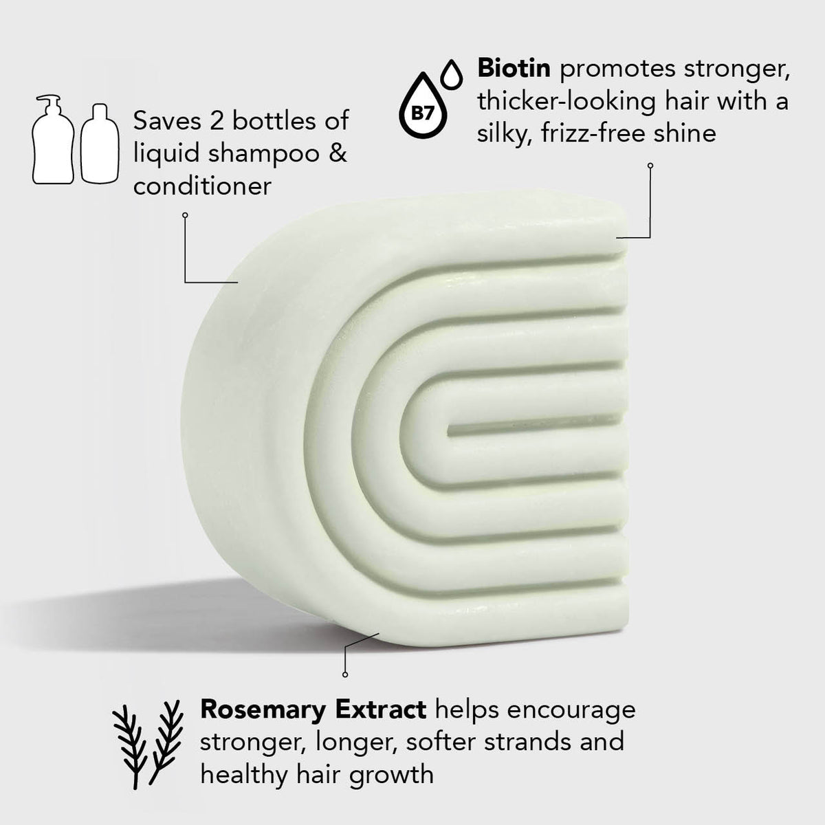 Rosemary & Biotin Volumizing Shampoo & Conditioner Combo KITSCH