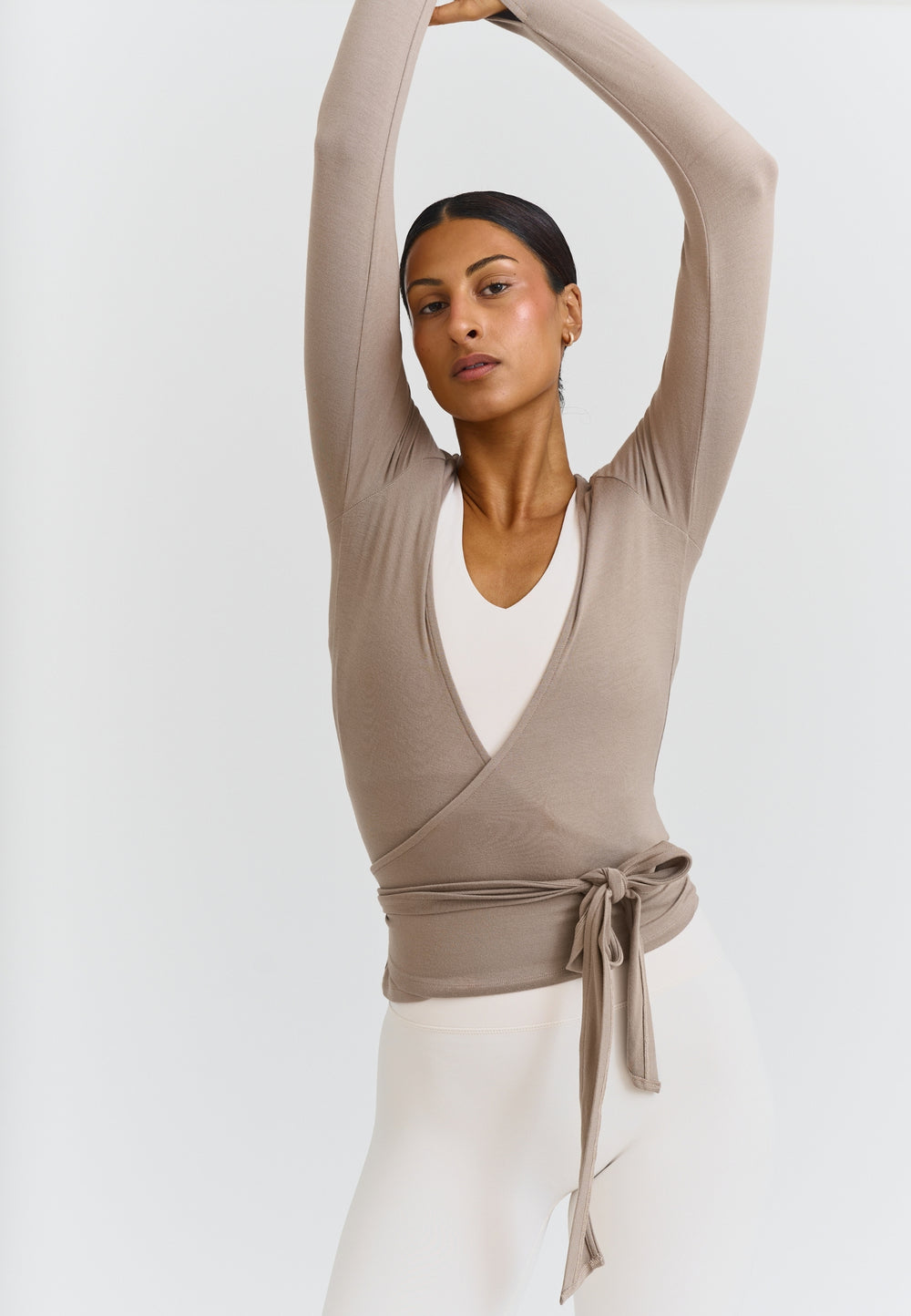 Soft Ballet Wrap Top - Clay Sisterly Tribe
