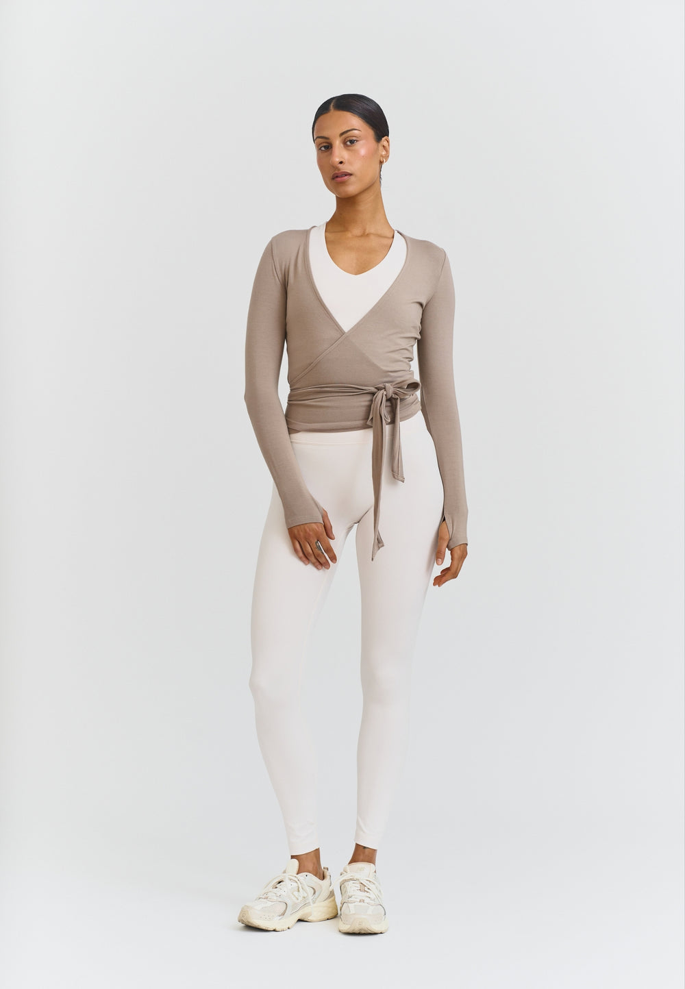 Soft Ballet Wrap Top - Clay Sisterly Tribe