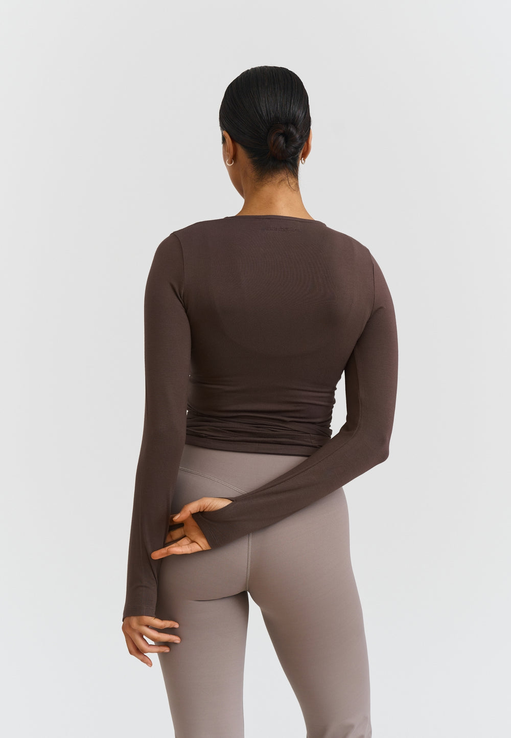 Soft Ballet Wrap Top - Espresso Sisterly Tribe