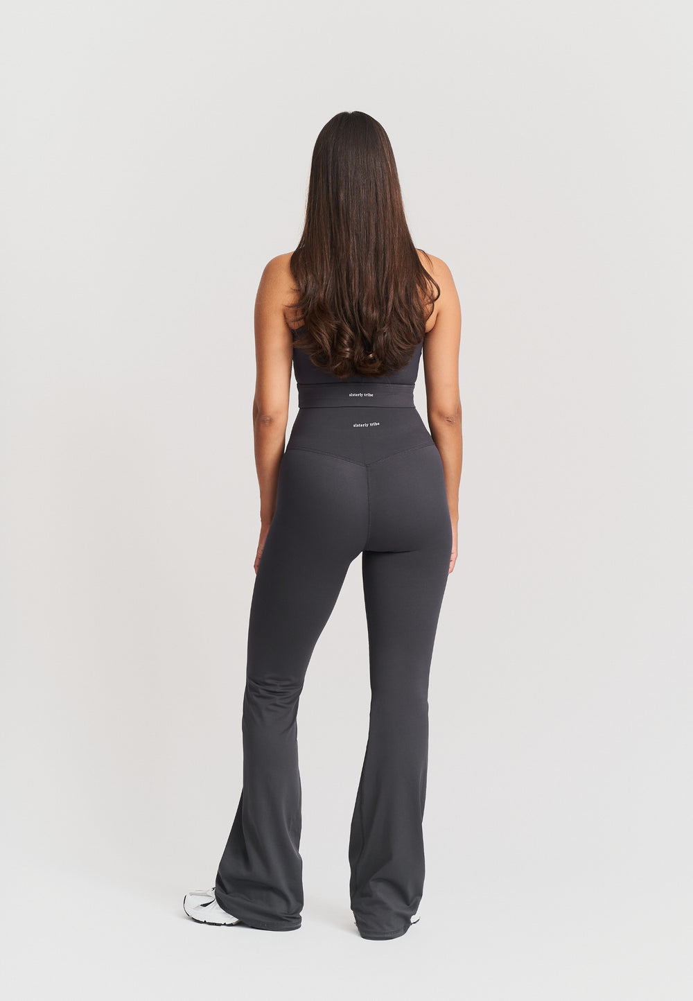 Softsculpt Flared Leggings - Asphalt Grey Sisterly Tribe