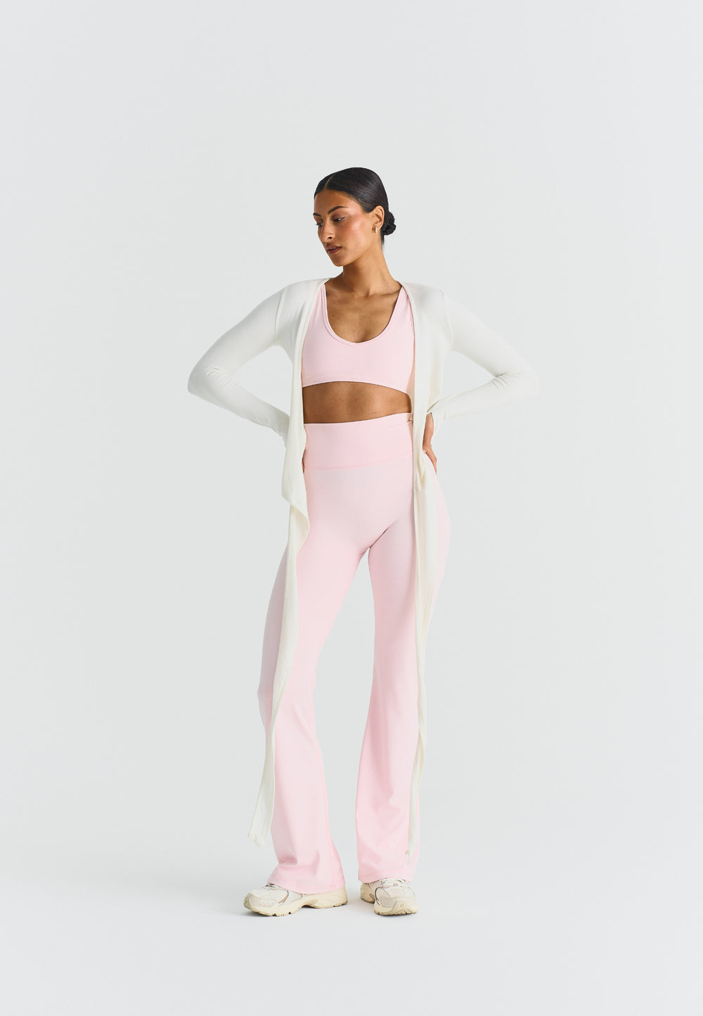 Softsculpt Flared Leggings - Marshmallow Sisterly Tribe