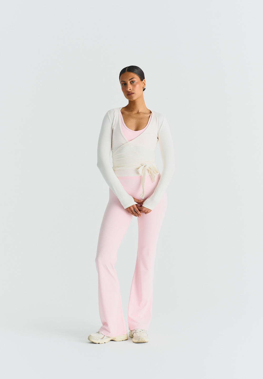 Softsculpt Flared Leggings - Marshmallow Sisterly Tribe