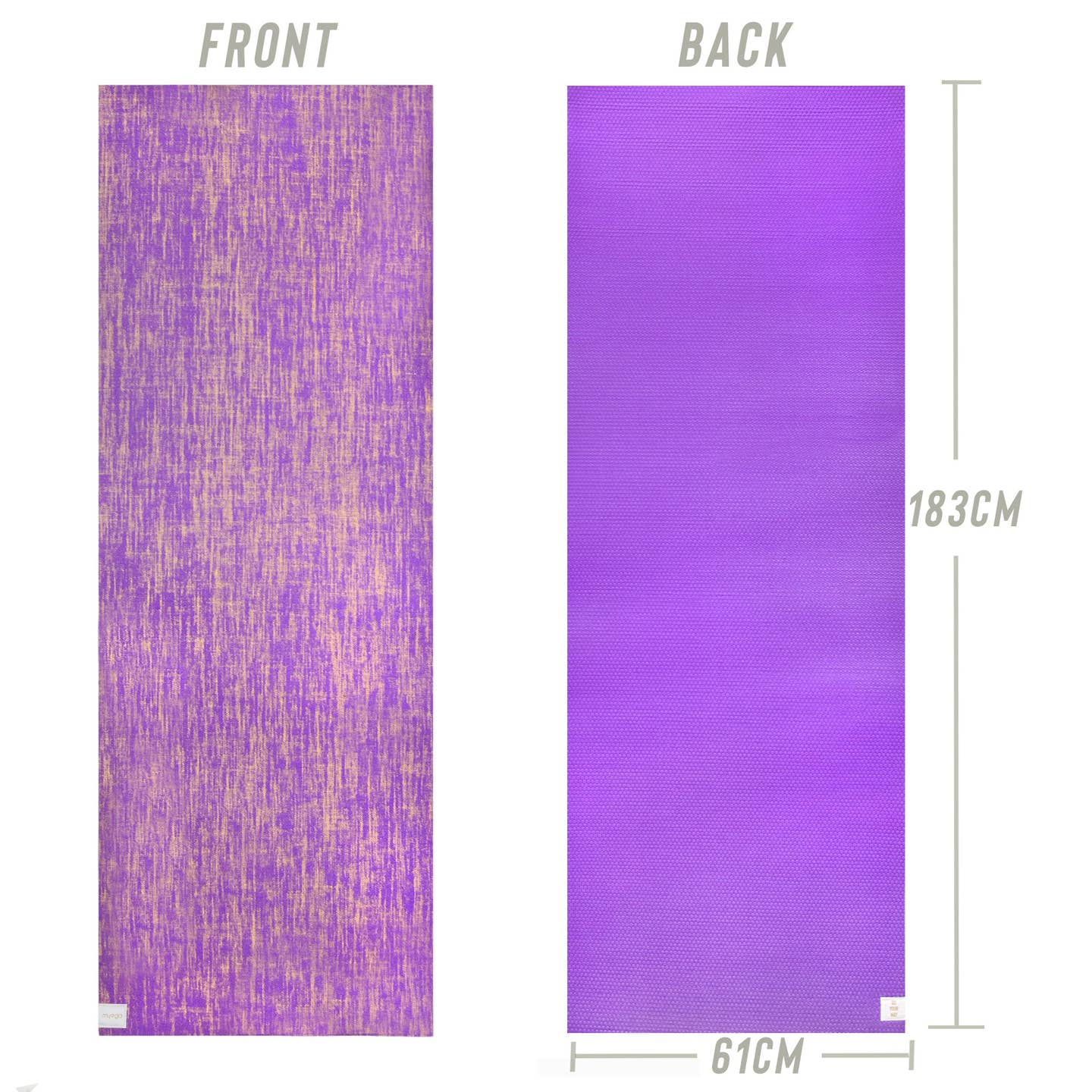 Jute Yoga Mat with Ultra Grip (5MM) Myga Eco