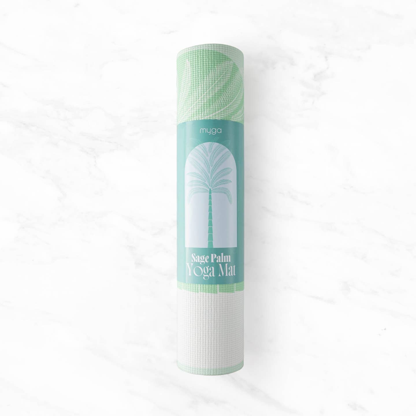 Printed Yoga Mat 6MM - Sage Palm Myga Eco