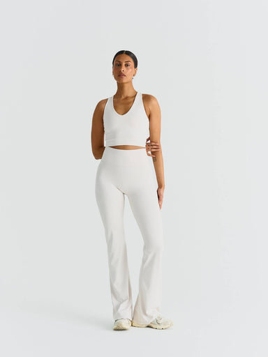 Softsculpt Flared Leggings - Marshmallow Sisterly Tribe