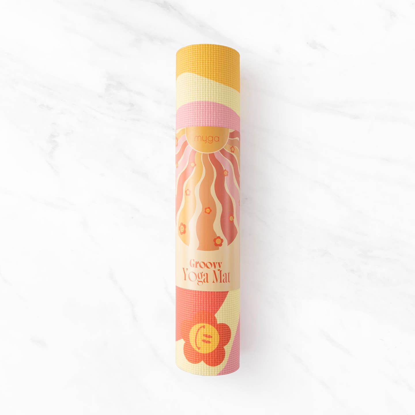 Printed Yoga Mat 6MM - Groovy Myga Eco