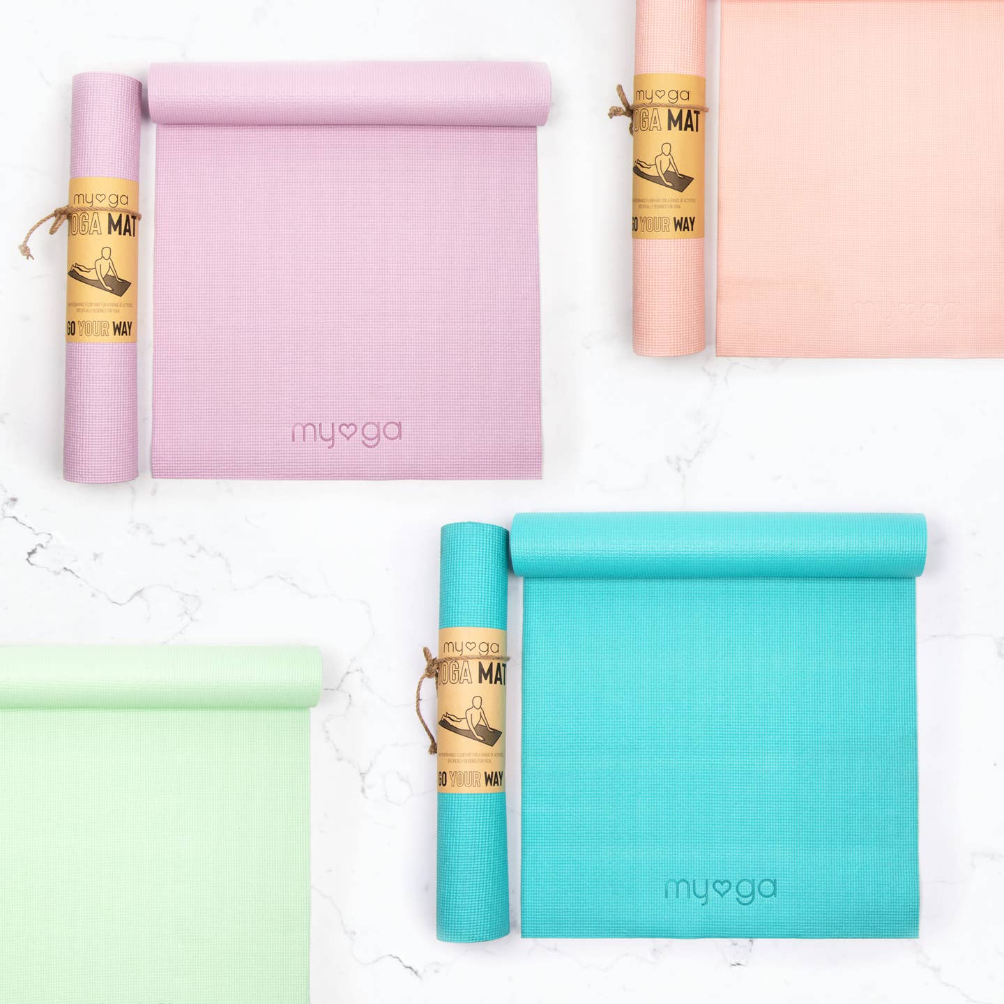 Non Slip Exercise Yoga Mat (4MM) Myga Eco