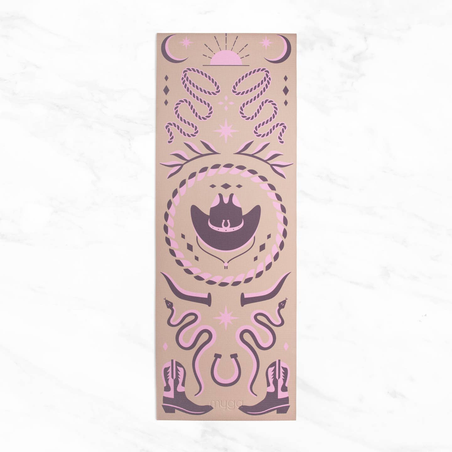 Printed Yoga Mat 6MM - Cowgirl Myga Eco