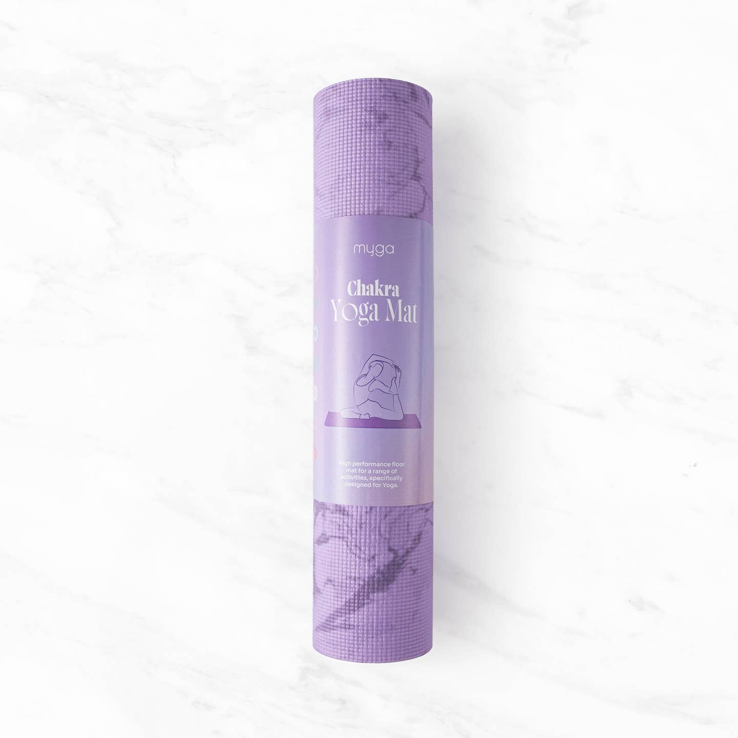 Printed Yoga Mat 6MM - Chakra Myga Eco