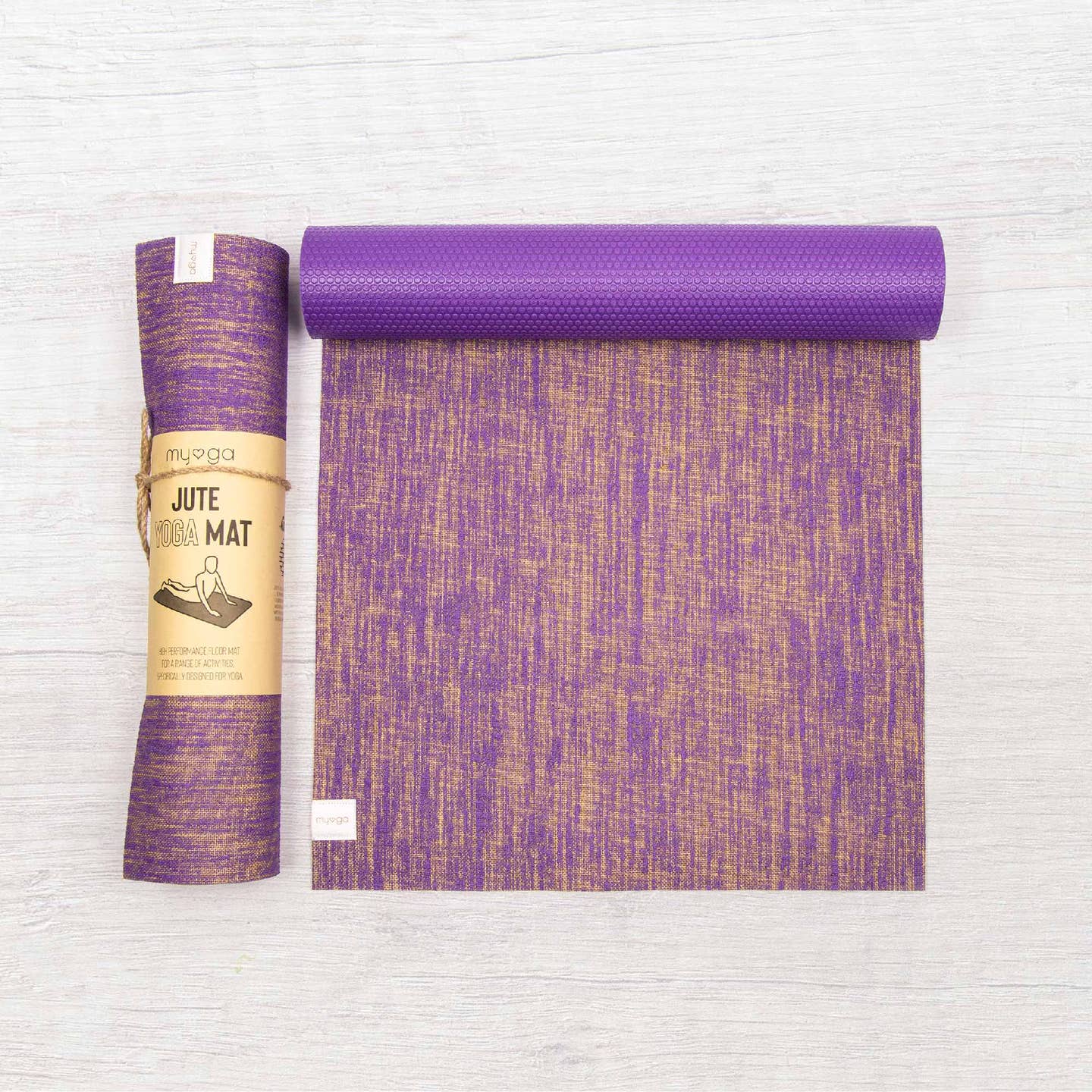 Jute Yoga Mat with Ultra Grip (5MM) Myga Eco
