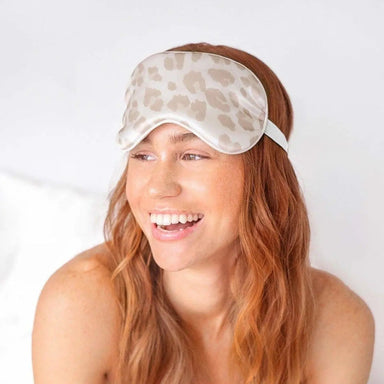 Satin Sleep Eye Mask in Leopard KITSCH