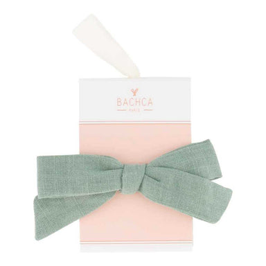 Clip with Green Fabric bow BACHCA