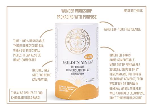 Golden Mylk Classic -turmeric latte mix (150g) Wunder Workshop