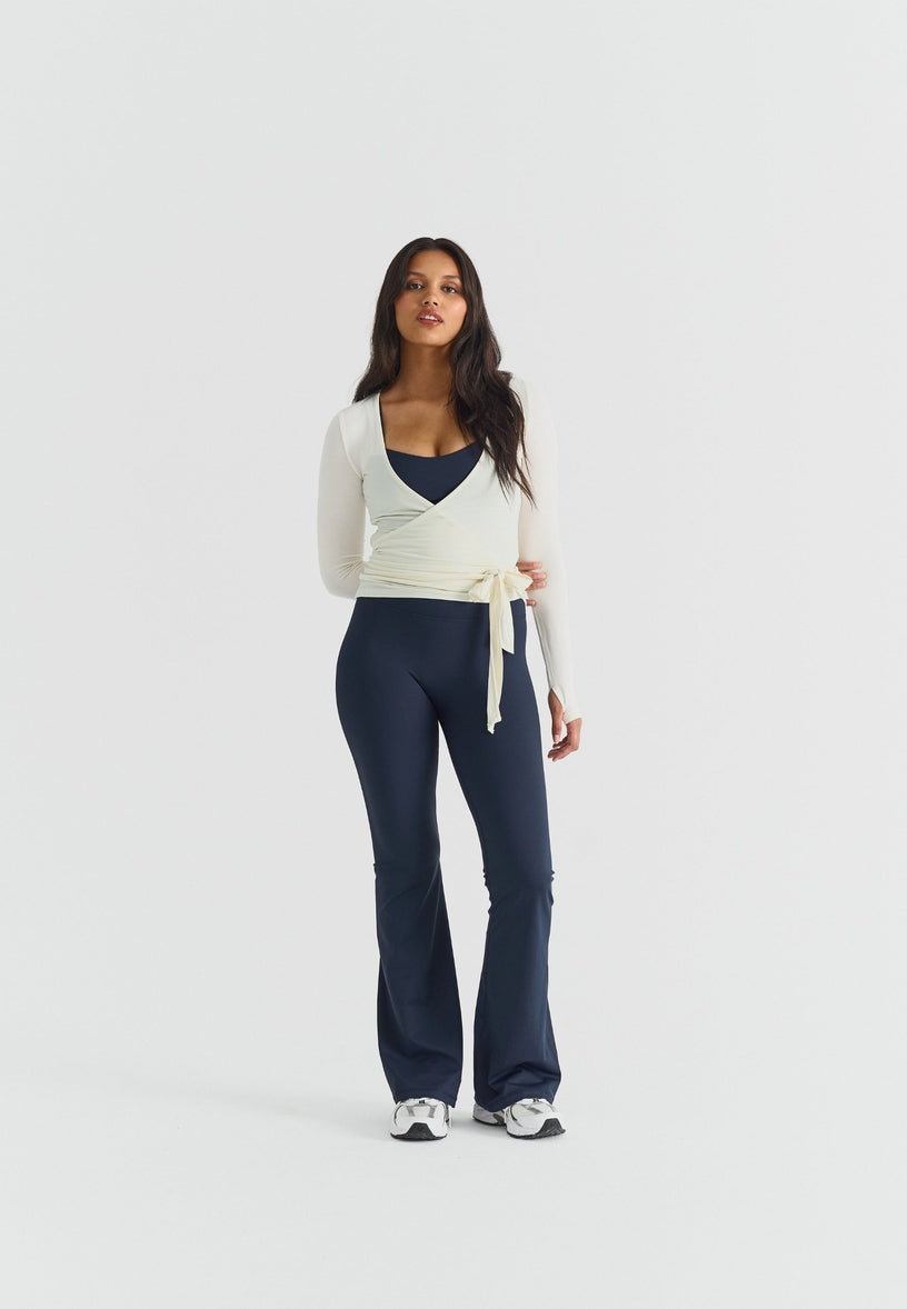 Softsculpt Flared Leggings - Navy Sisterly Tribe