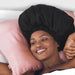 Black Satin Sleep Adjustable Bonnet KITSCH