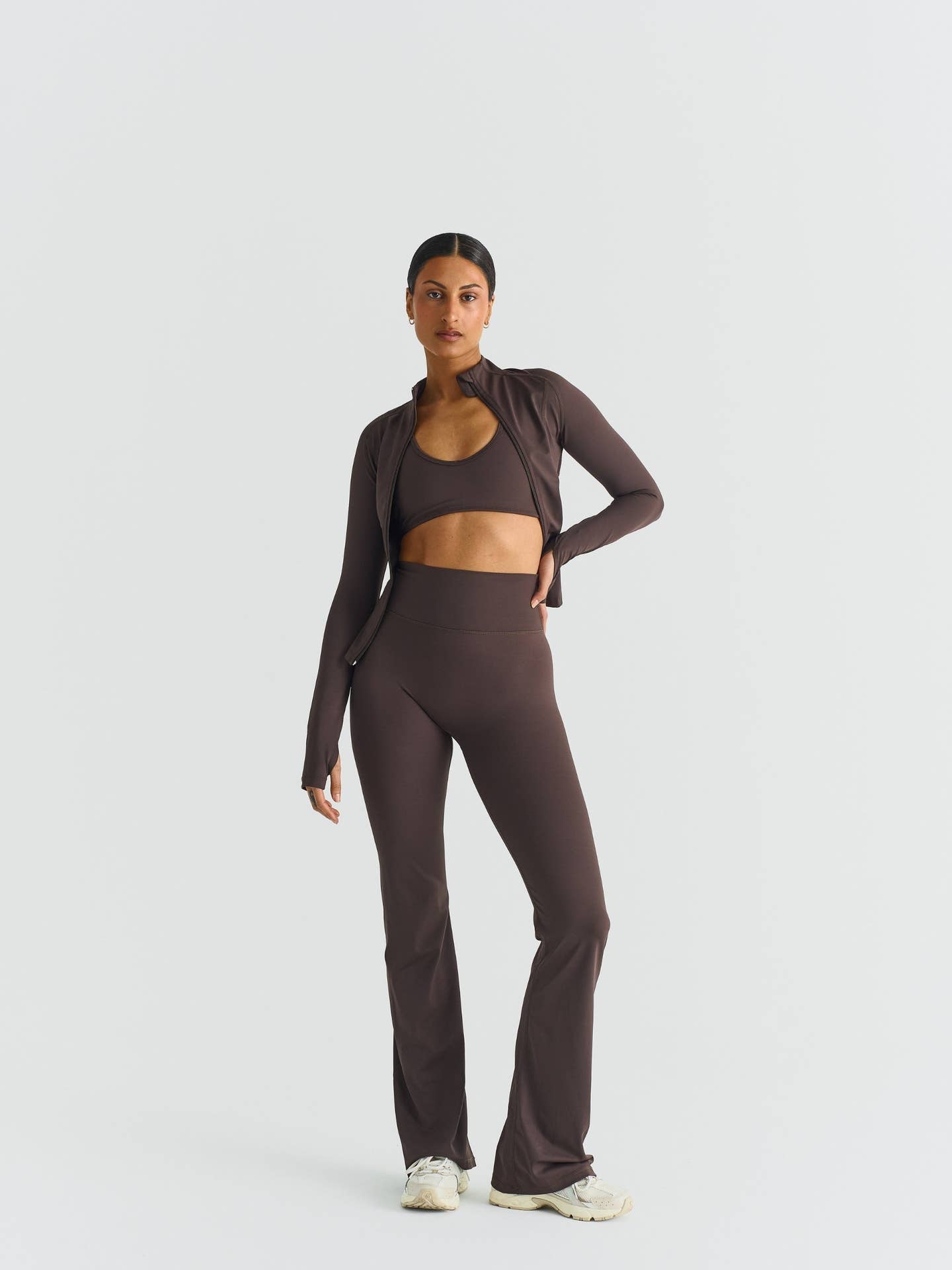 Softsculpt Zip Jacket - Espresso Sisterly Tribe