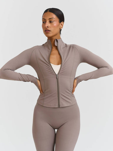 Softsculpt Zip Jacket - Clay Sisterly Tribe