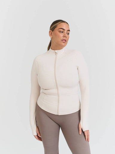 Softsculpt Zip Jacket - Marshmallow Sisterly Tribe