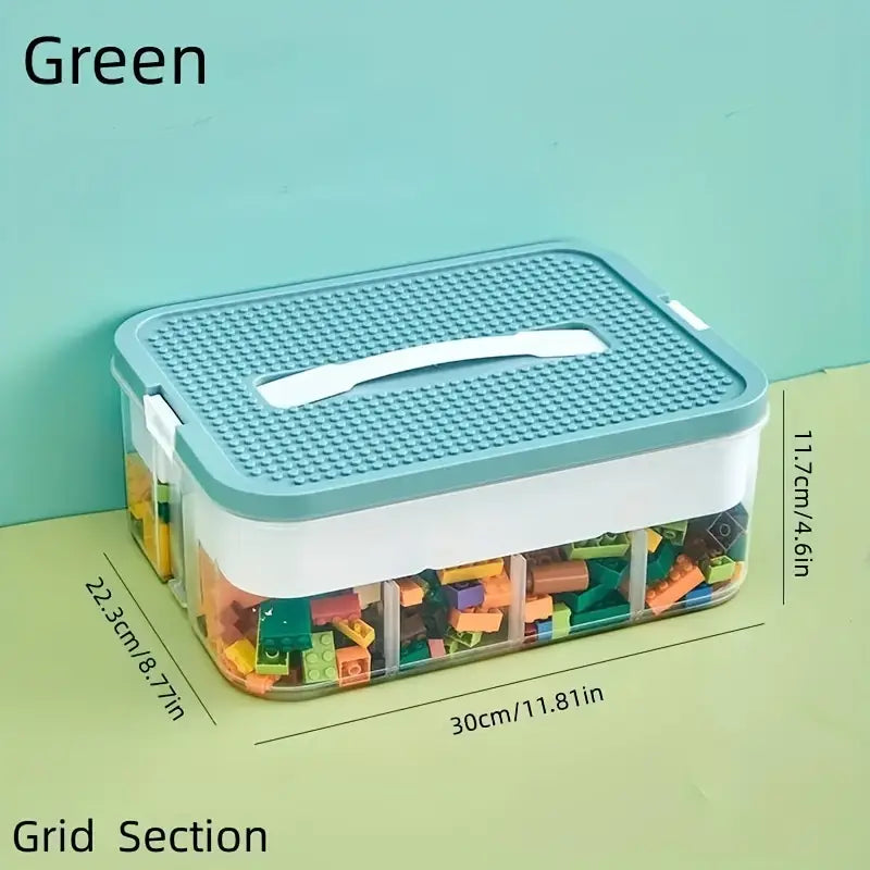 Large Particle Building Block Storage Box with Lid ANASA