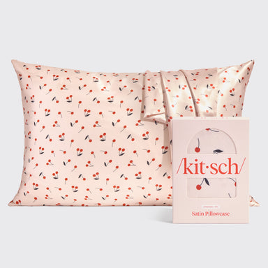 Satin Pillowcase Standard - Cherry Print KITSCH