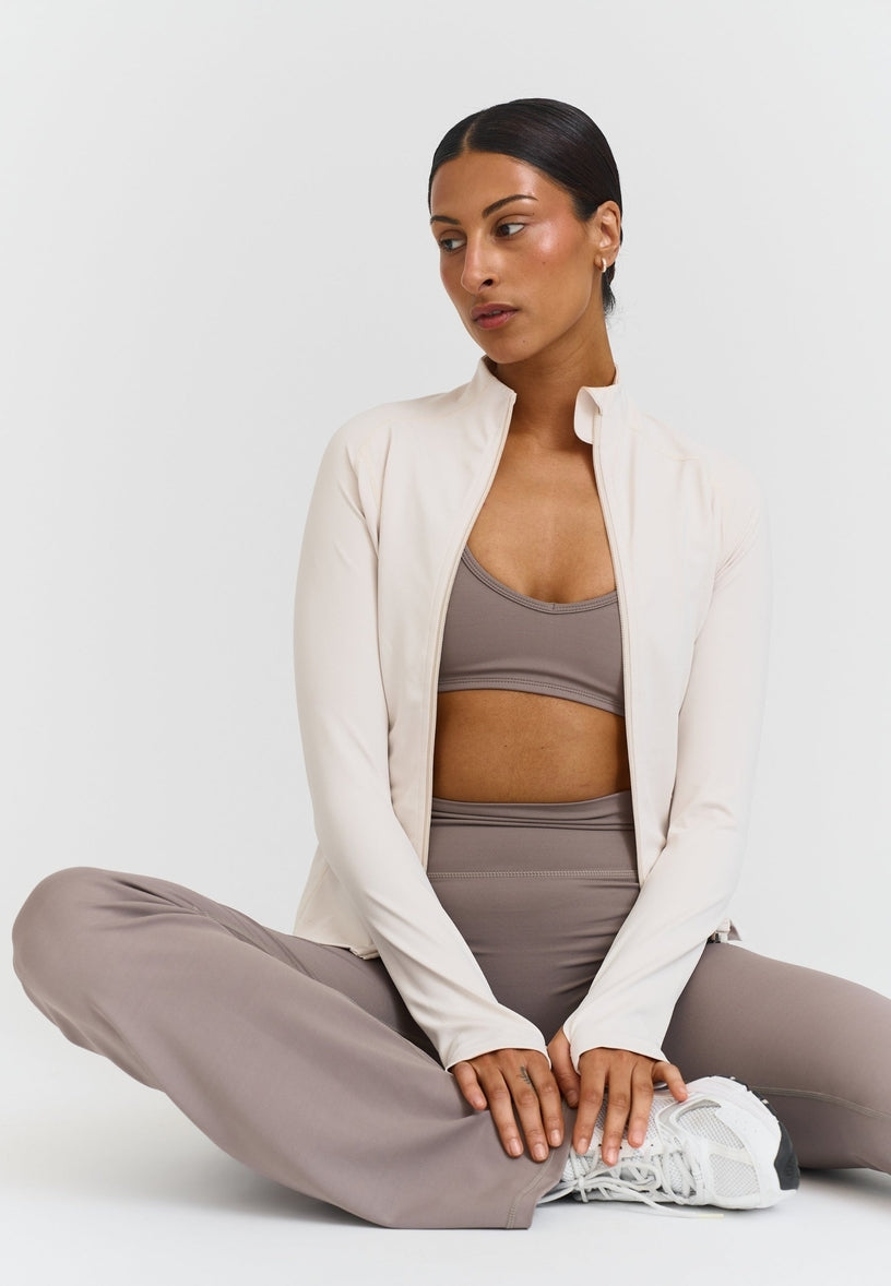 Softsculpt Zip Jacket - Marshmallow Sisterly Tribe