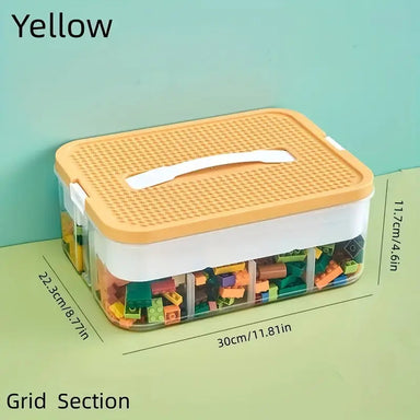 Large Particle Building Block Storage Box with Lid ANASA