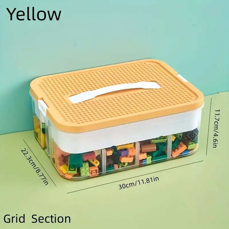 Large Particle Building Block Storage Box with Lid ANASA