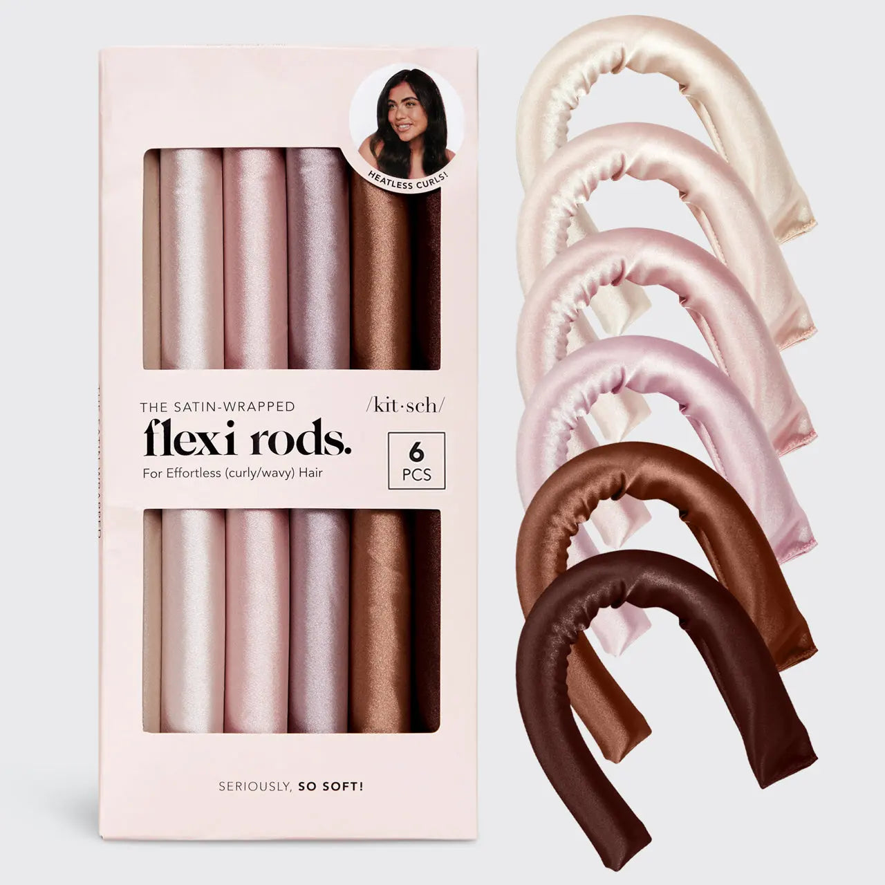 Flexi Rods Satin - 6 pack KITSCH