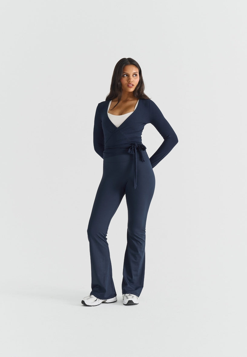 Softsculpt Flared Leggings - Navy Sisterly Tribe