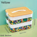 Large Particle Building Block Storage Box with Lid ANASA