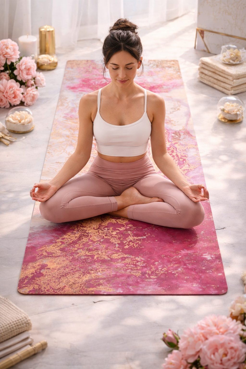 Dream Catcher Red - Suede Yoga Mat (3MM) Sugarmat