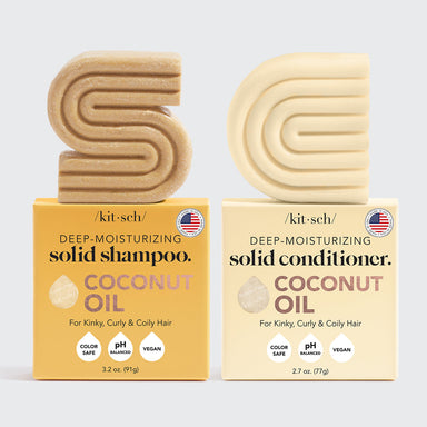 Coconut Oil Shampoo & Conditioner Combo for Dry Damaged Hair KITSCH