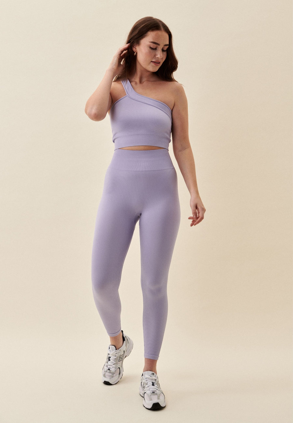 Ribbed Seamless Leggings - Lavender Sisterly Tribe