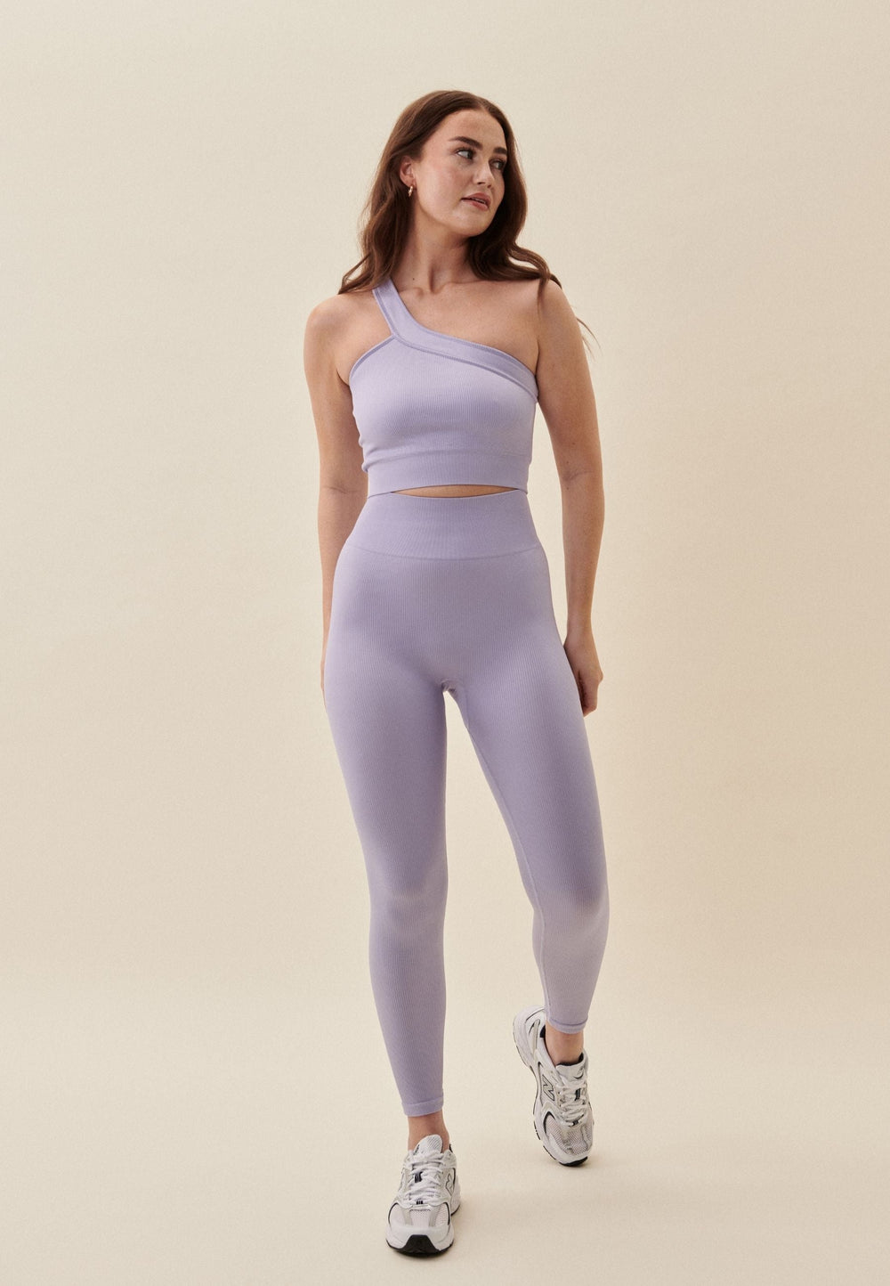 Ribbed Seamless Leggings - Lavender Sisterly Tribe