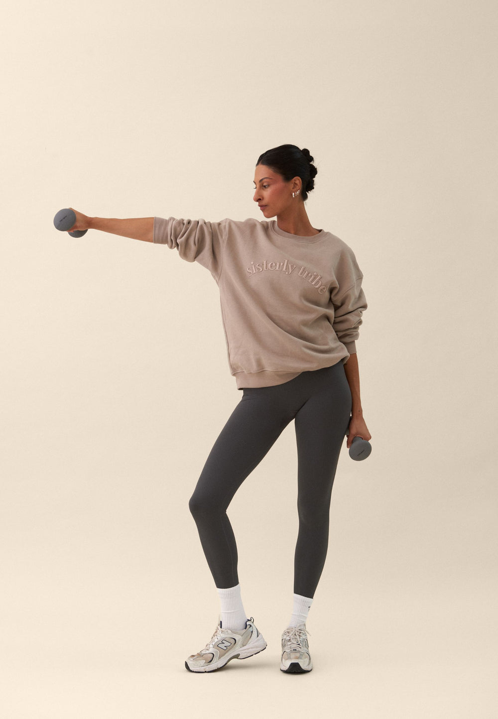 Ribbed Seamless Leggings - Asphalt Grey Sisterly Tribe